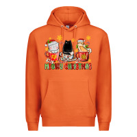 Carrot meowy christmas cats coffee cups Premium Hoodie - MaliasSmallBusiness