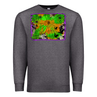 Charcoal Heather leopard cowhide halloween background Premium Sweatshirt - Jasminsmagicworld