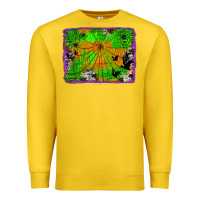 Lemon leopard cowhide halloween background Premium Sweatshirt - Jasminsmagicworld