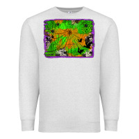 Oatmeal Heather leopard cowhide halloween background Premium Sweatshirt - Jasminsmagicworld