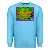 Ocean Blue leopard cowhide halloween background Premium Sweatshirt - Jasminsmagicworld