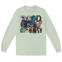 Matcha god bless the country Long Sleeve Tee - SublimationCraftShop