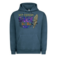 Pigment Midnight Navy not enough  sage for this shit Urban Hoodie - Artiststas