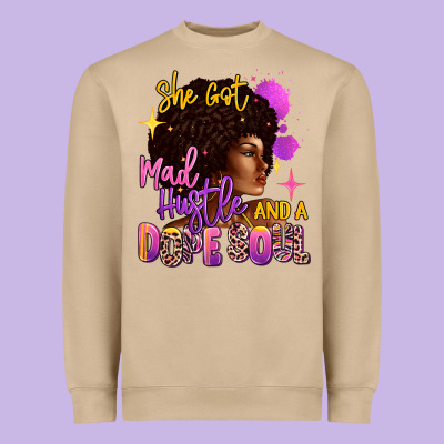 Heavyweight Sweatshirt She got mad hustle and a dope soul