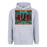 Heather Grey leopard lightning bolt mimi mother's day Heavyweight Hoodie - Jasminsmagicworld