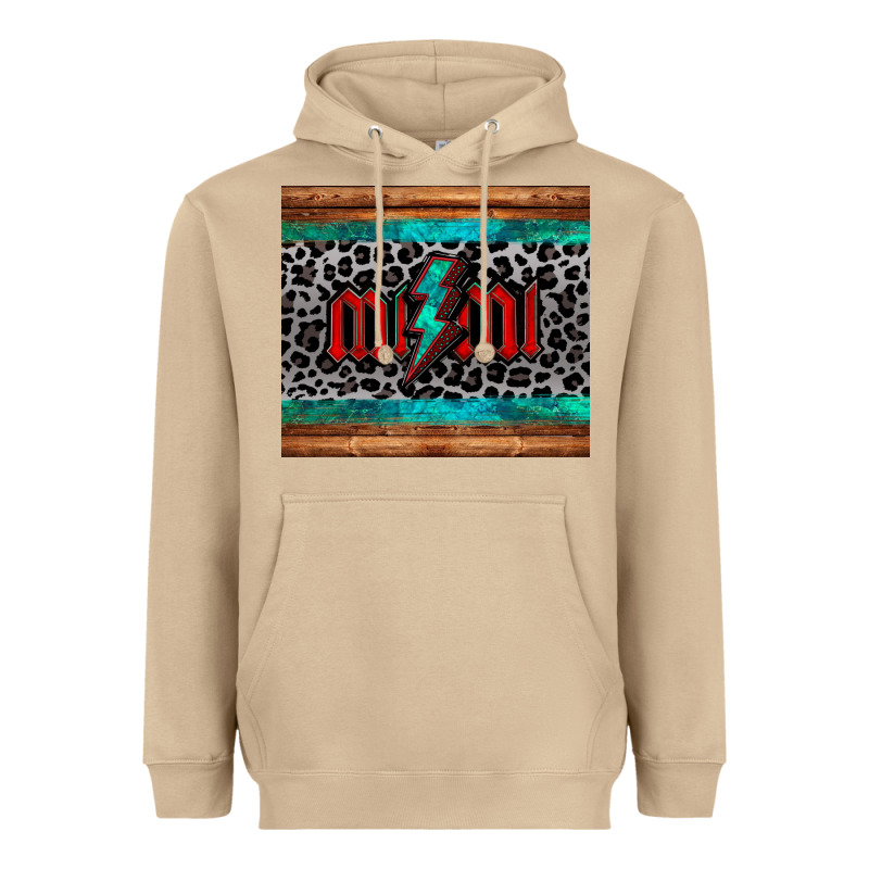 Leopard Lightning Bolt Mimi Mother's Day Heavyweight Hoodie by Jasminsmagicworld | Teevron