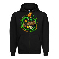 Black teacher st patrick s day Zipper Hoodie - Artiststas