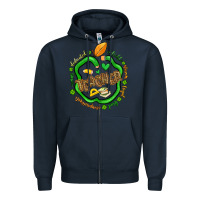 Navy teacher st patrick s day Zipper Hoodie - Artiststas