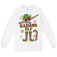White im the badass elf Long Sleeve Tee - FaDigitalArtStudio