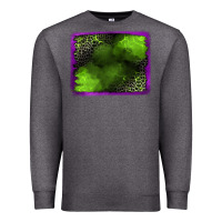 Charcoal Heather leopard halloween background Premium Sweatshirt - Jasminsmagicworld