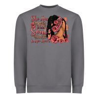 Storm She has fire in her soul afro woman Heavyweight Sweatshirt - RanaPortraitStore