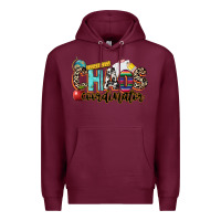 Burgundy chaos coordinator Premium Hoodie - NancyCooperArtShop