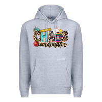 Heather Grey chaos coordinator Premium Hoodie - NancyCooperArtShop
