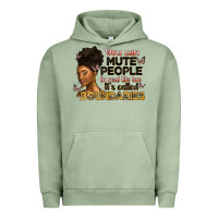 Pigment Oil Green you can mute people in real life too it's called b Urban Hoodie - Artiststas