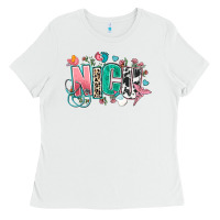 White nicu Ladies Tee - AdoDesignShop