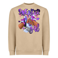 Mushroom Purple galaxy sneaker girl Heavyweight Sweatshirt - RanaPortraitStore