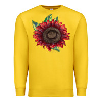Lemon procut red sunflower Premium Sweatshirt - LillyAllenDesigns