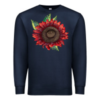 Navy procut red sunflower Premium Sweatshirt - LillyAllenDesigns