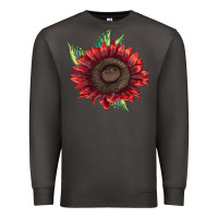 Smoke procut red sunflower Premium Sweatshirt - LillyAllenDesigns