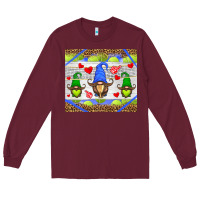 Burgundy western tennis gnome Long Sleeve Tee - HRA Design Shop