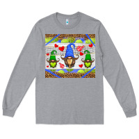 Heather Grey western tennis gnome Long Sleeve Tee - HRA Design Shop