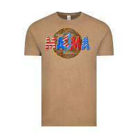 Vintage Coffee American mama with lightning bolt Vintage Tee - texasbilliewilder