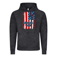 Vintage Black baseball dad american flag Vintage Hoodie - JahusDesignShop
