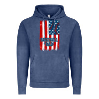 Vintage Denim baseball dad american flag Vintage Hoodie - JahusDesignShop