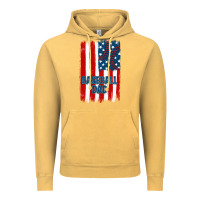 Vintage Mustard baseball dad american flag Vintage Hoodie - JahusDesignShop