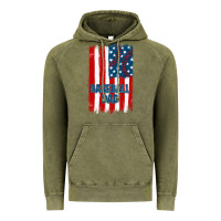 Vintage Olive baseball dad american flag Vintage Hoodie - JahusDesignShop