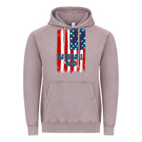 Vintage Zinc baseball dad american flag Vintage Hoodie - JahusDesignShop