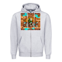 Heather Grey jesus san judas Zipper Hoodie - JahusDesignShop