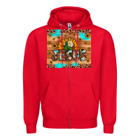Red jesus san judas Zipper Hoodie - JahusDesignShop