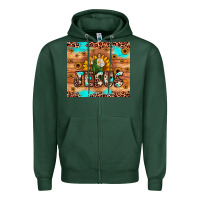 Sports Green jesus san judas Zipper Hoodie - JahusDesignShop