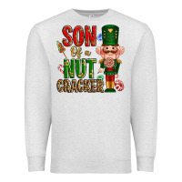 Oatmeal Heather Christmas son of a nutcracker Premium Sweatshirt - NancyCooperArtShop