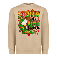 Mushroom Steppin' into Juneteenth Heavyweight Sweatshirt - RanaPortraitStore