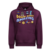 Mauve Wine down right amazing Urban Hoodie - Artiststas
