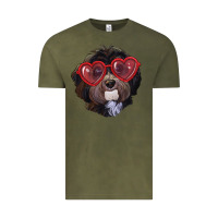 Vintage Olive havanese dog with love glasses Vintage Tee - RanaPortraitStore