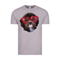 Vintage Zinc havanese dog with love glasses Vintage Tee - RanaPortraitStore