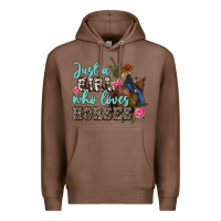 Chestnut just a girl who loves horses Premium Hoodie - MaliasSmallBusiness