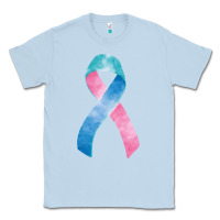 Dusty Blue thyroid cancer ribbon fa element Classic Tee - FaDigitalArtStudio
