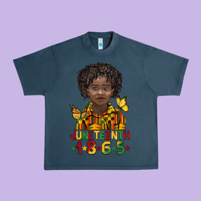Juneteenth 1865 Black Boy Urban Heavy Tee Designed By Barkaloodesign