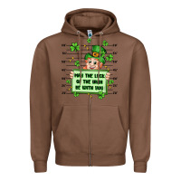 Chestnut may the luck of the irish be with you Zipper Hoodie - Artiststas