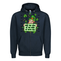 Navy may the luck of the irish be with you Zipper Hoodie - Artiststas