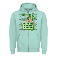 Seafoam may the luck of the irish be with you Zipper Hoodie - Artiststas