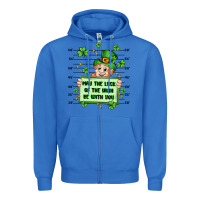 True Royal may the luck of the irish be with you Zipper Hoodie - Artiststas