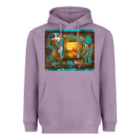 Lavender western horse sunset turquoise's gemstones mousepad Heavyweight Hoodie - BarkalooDesign
