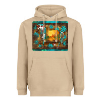 Mushroom western horse sunset turquoise's gemstones mousepad Heavyweight Hoodie - BarkalooDesign