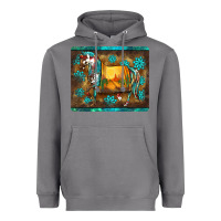 Storm western horse sunset turquoise's gemstones mousepad Heavyweight Hoodie - BarkalooDesign