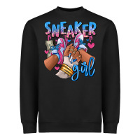 Black Sneaker girl afro woman Heavyweight Sweatshirt - RanaPortraitStore
